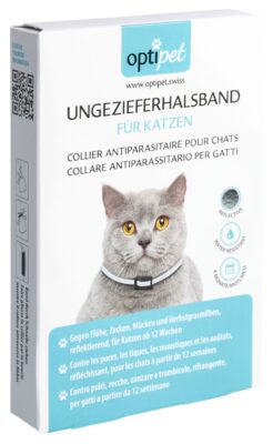 OPTIPET collier antiparasitaire chats réfléchis