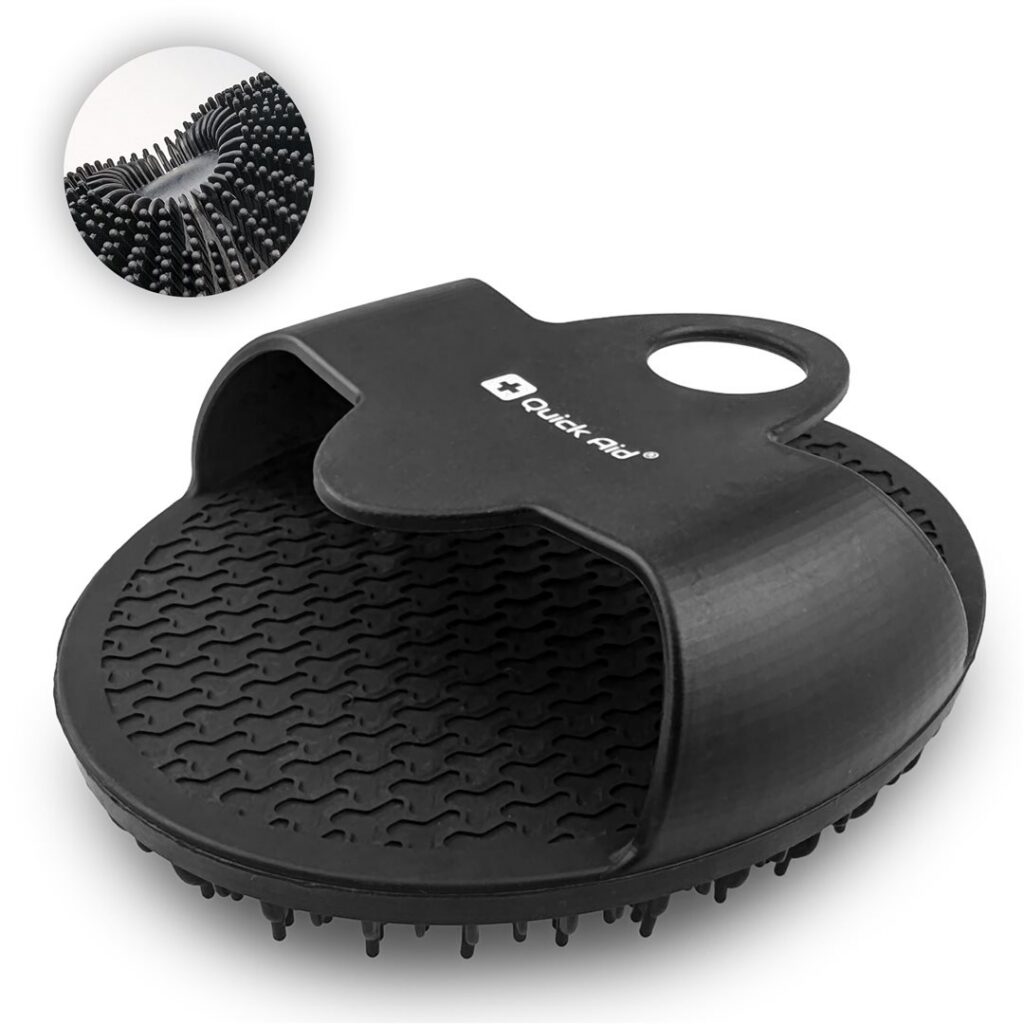 QUICK AID Brosse corporelle sili bébés adult noir