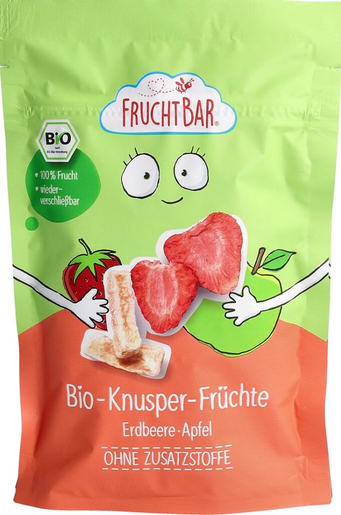 FRUCHTBAR fruits croquants bio frai pom sach 15 g