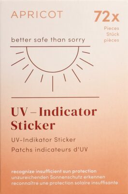 APRICOT stickers indicat UV prévenir guérir 72 pce