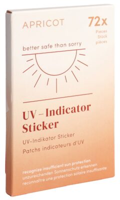 APRICOT stickers indicat UV prévenir guérir 72 pce