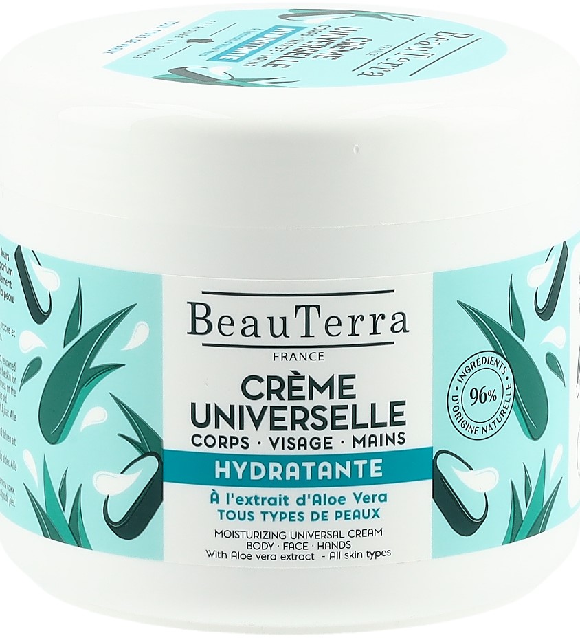 BEAUTERRA cr universelle hydrat aloé vera 400 ml