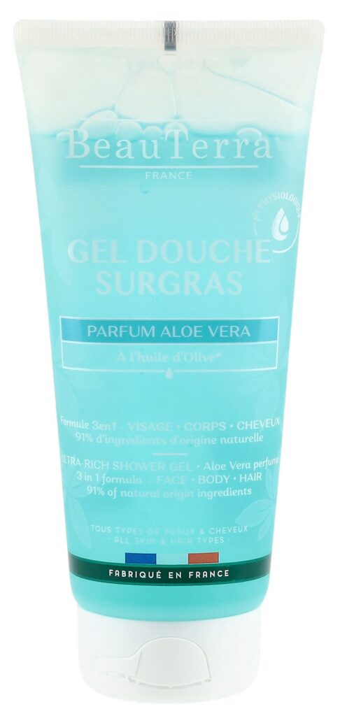 BEAUTERRA gel douche surgras aloé vera 200 ml