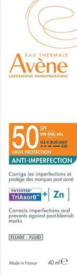 AVENE SUN Expert Fluide Anti-Imperfec SPF50 40 ml