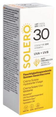 SOLERO crème solaire visage hydrat SPF30 50 ml