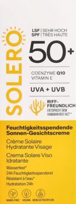 SOLERO crème solaire visage hydrat SPF50+ 50 ml