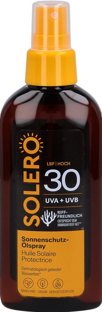 SOLERO spray huile solaire protect SPF30 150 ml