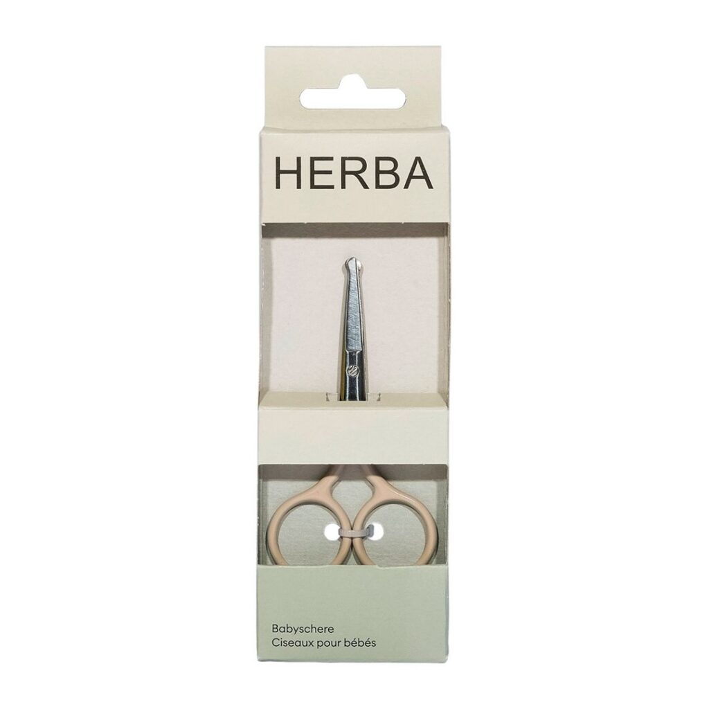 HERBA ciseaux pour bébés beige box