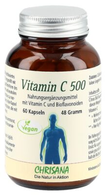 CHRISANA Vitamine C 500 caps bte 60 pce