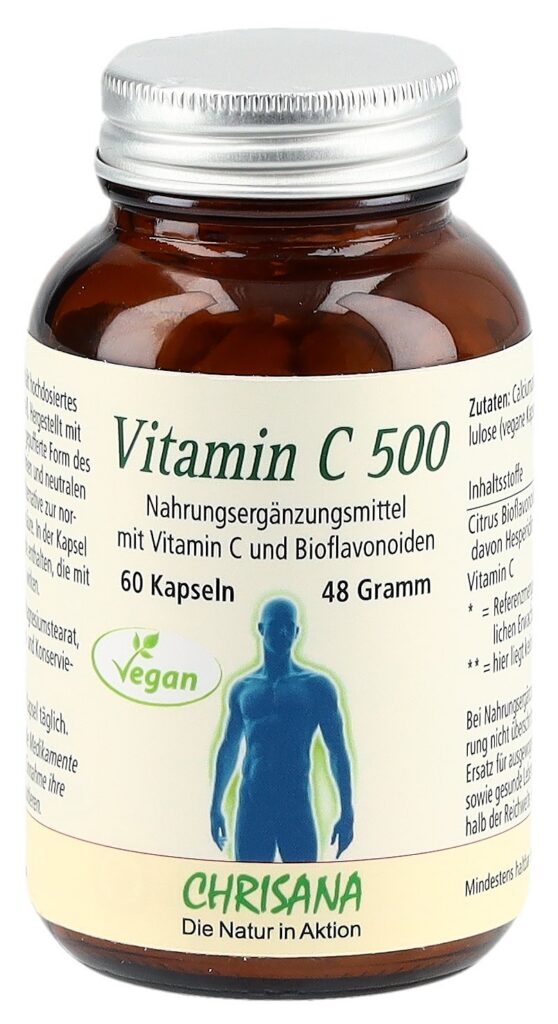 CHRISANA Vitamine C 500 caps bte 60 pce