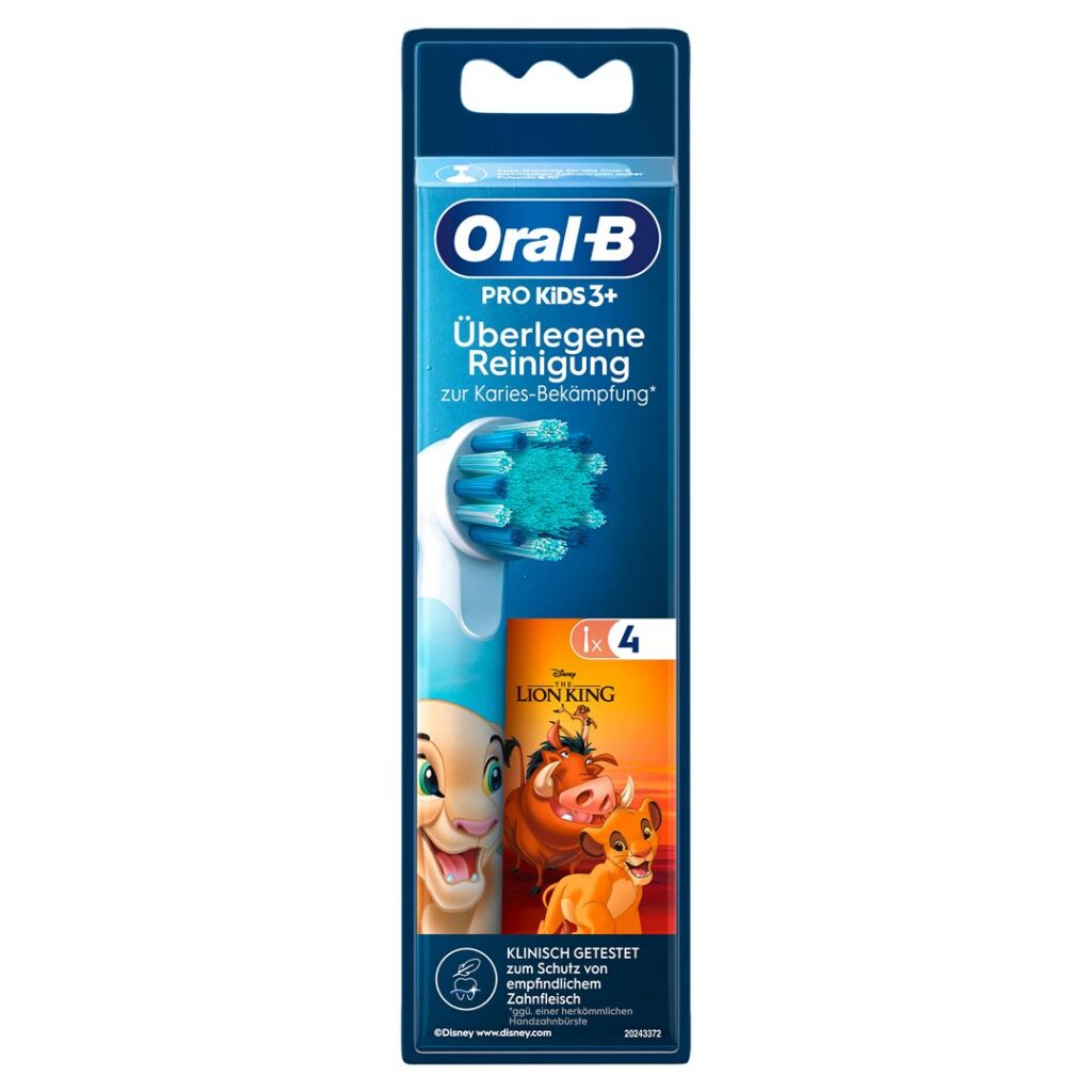 ORAL-B brossette Kids Lion King 4 pce