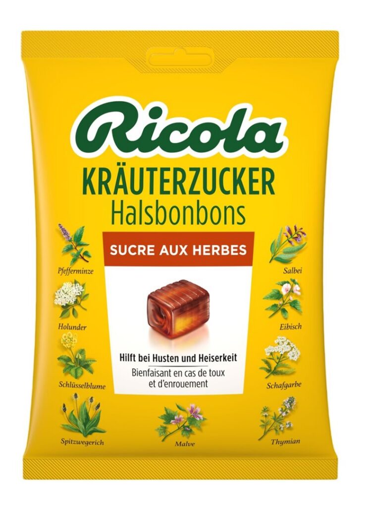 RICOLA bonbons gorge sucre aux herbes sach 83 g