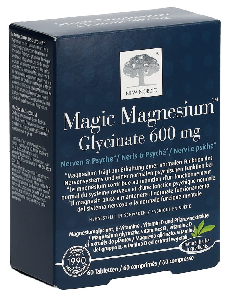 NEW NORDIC Magic Magnesium Glycinate cpr 60 pce