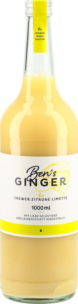 BEN'S GINGER conc ging-citr-vert ss bio fl 1000 ml