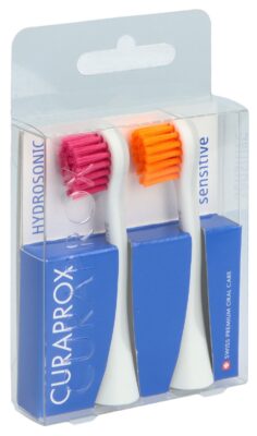 CURAPROX Hydrosonic brosse rech se rot-ora 1 paire