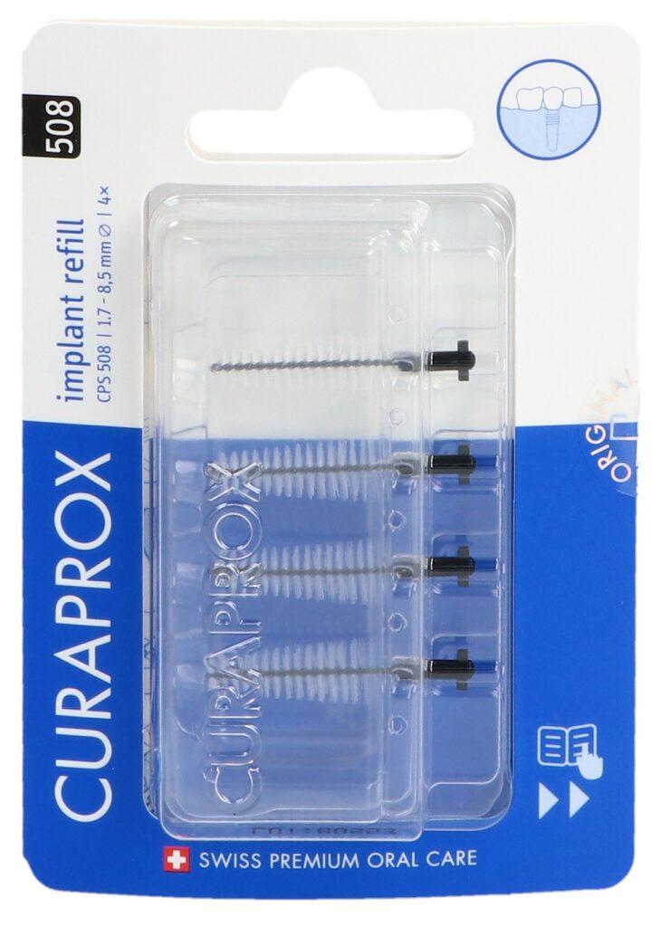 CURAPROX CPS 508 Implant refill 4x noir