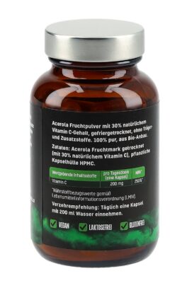 SANA C200 sanagreen Vitamin C caps acér bio 60 pce