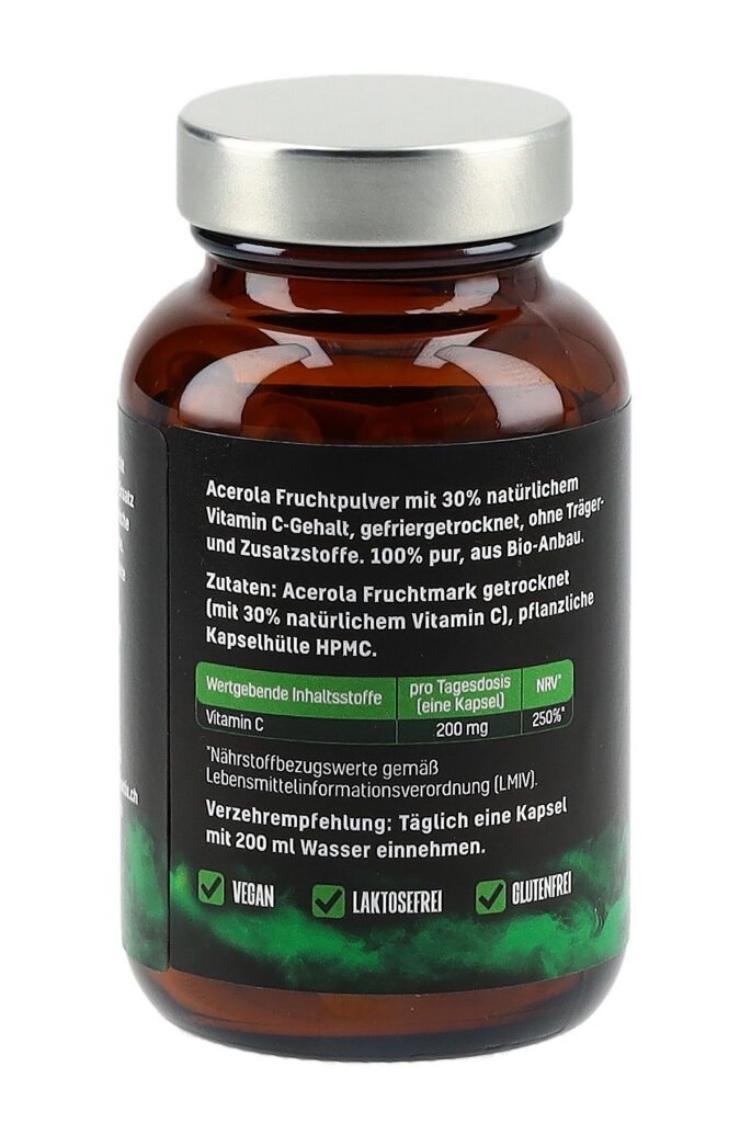 SANA C200 sanagreen Vitamin C caps acér bio 60 pce
