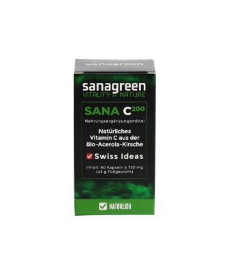 SANA C200 sanagreen Vitamin C caps acér bio 60 pce