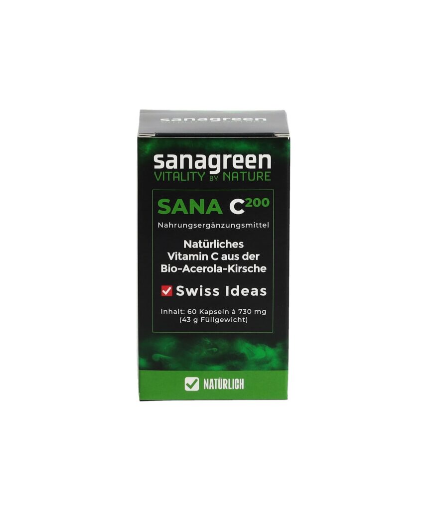 SANA C200 sanagreen Vitamin C caps acér bio 60 pce