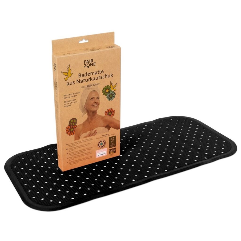 FAIR ZONE Tapis de bain 76x34cm black