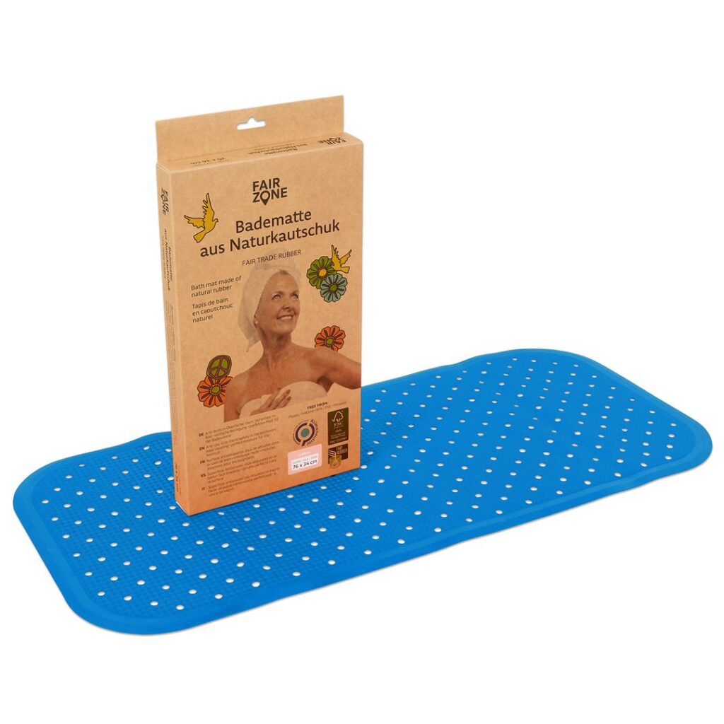 FAIR ZONE Tapis de bain 76x34cm petrol blue