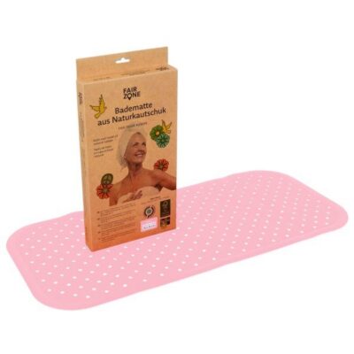 FAIR ZONE Tapis de bain 76x34cm rose