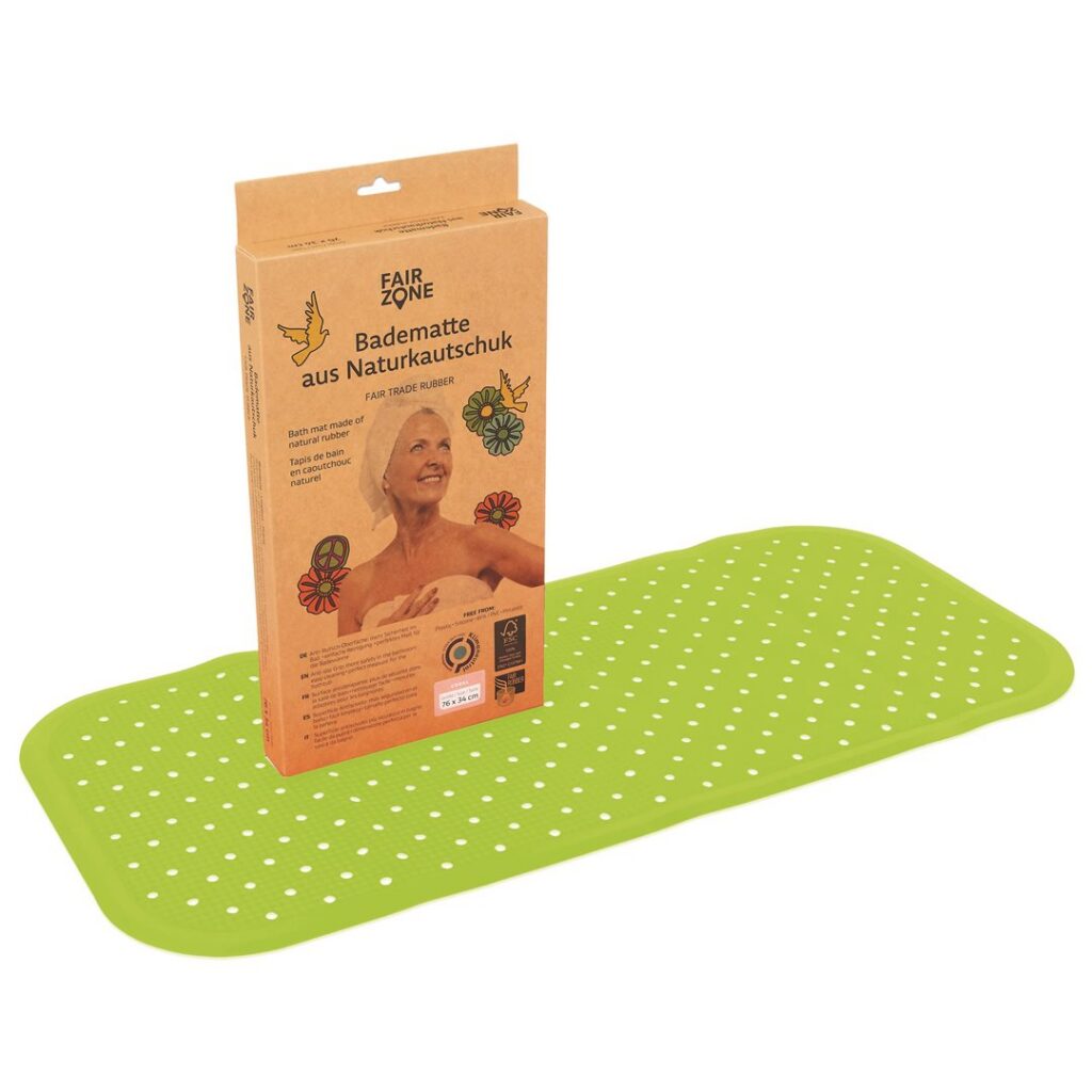 FAIR ZONE Tapis de bain 76x34cm lime