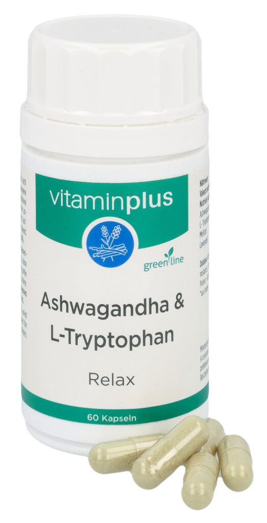 VITAMINPLUS Ashwagan&L-Tryptophan caps bte 60 pce