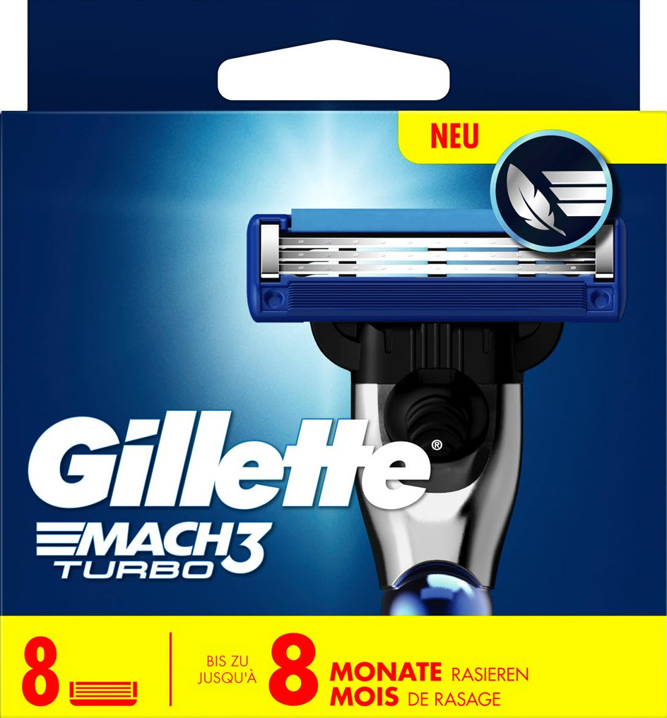 GILLETTE Mach3 lames ras Turbo 3D (n) 8 pce