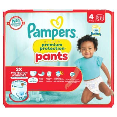 PAMPERS Prem Prot Pan Gr4 9-15kg Maxi éco 31 pce