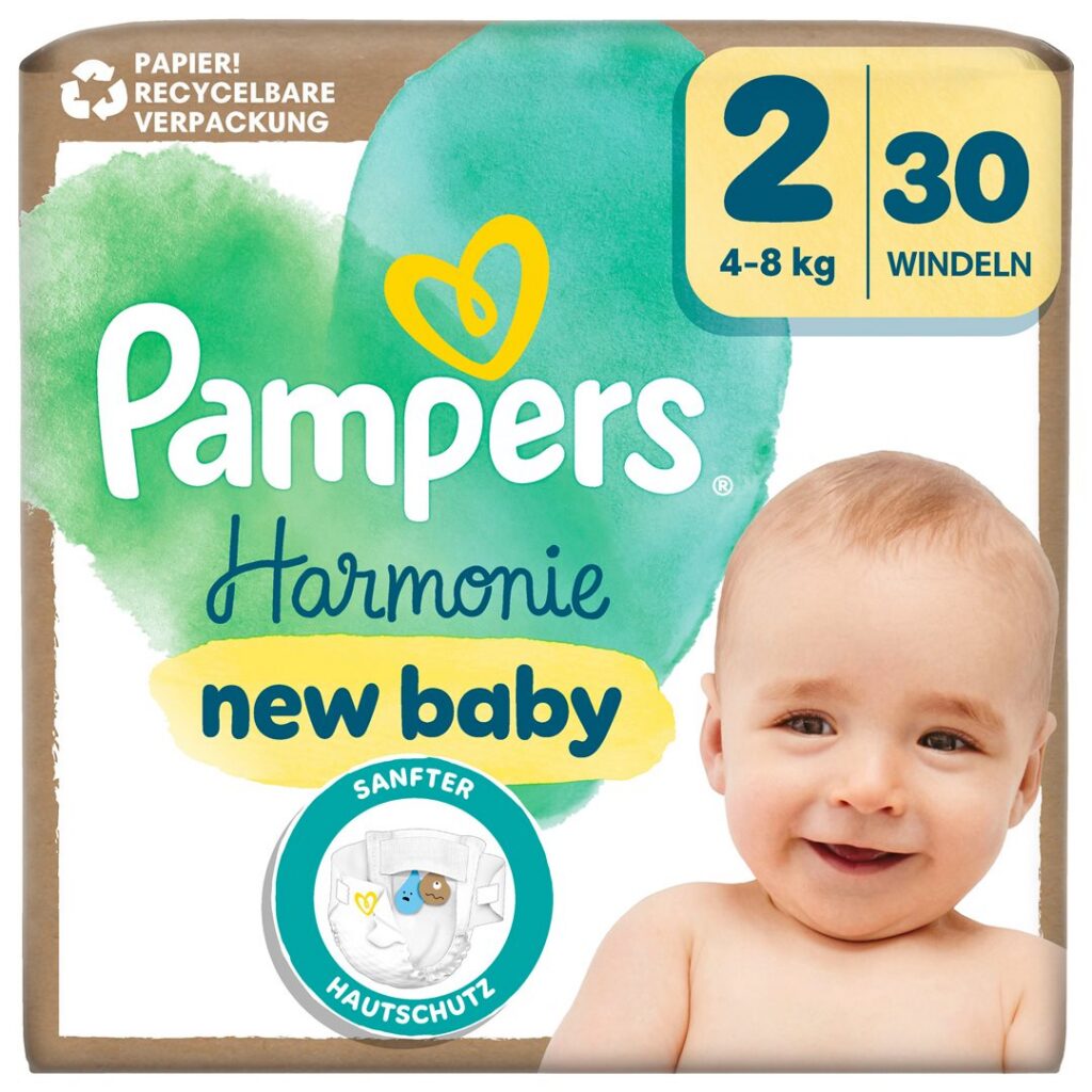 PAMPERS Harmonie Gr2 4-8kg Single Pack 30 pce