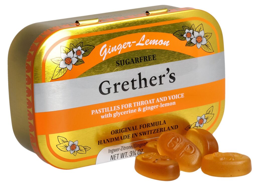 GRETHERS Ginger Lemon past s suc bte 110 g