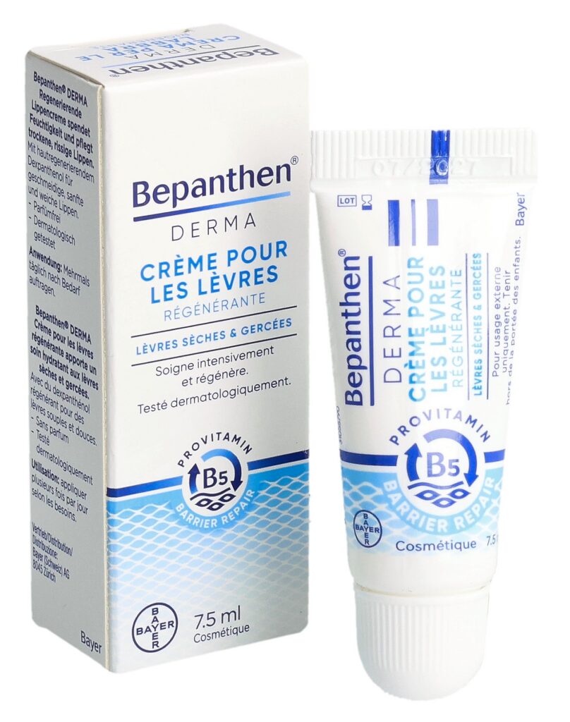 BEPANTHEN DERMA crème lèvres régénér (n) 7.5 ml