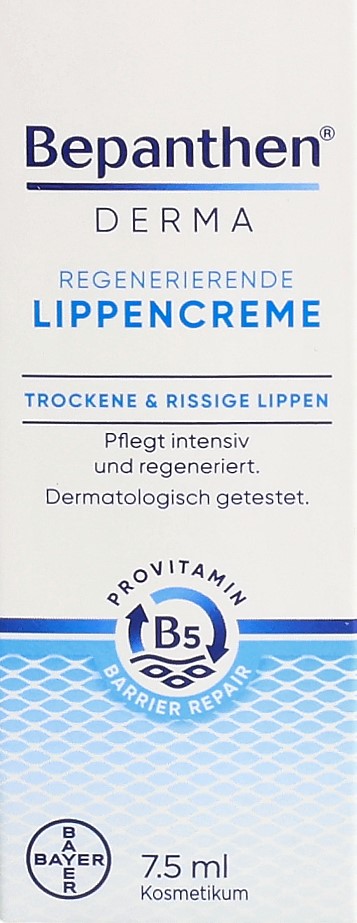 BEPANTHEN DERMA crème lèvres régénér (n) 7.5 ml