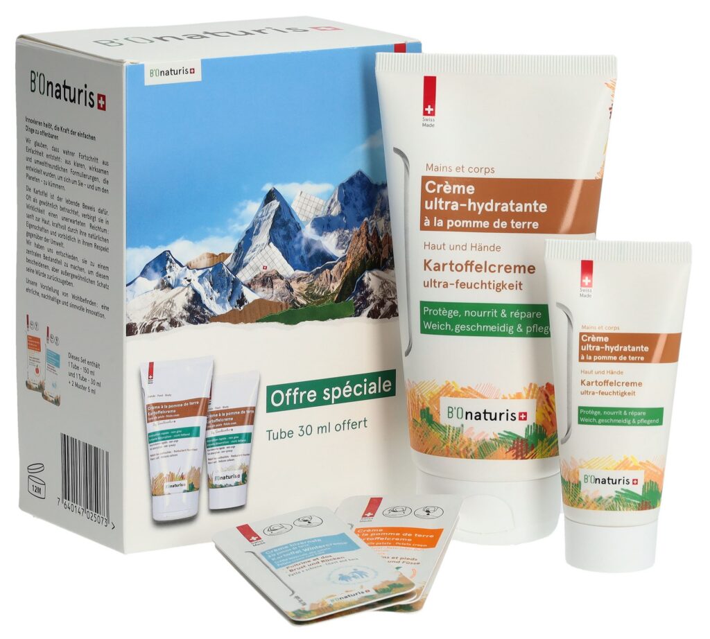 BIONATURIS crème à la pomme de terre duo 150+30ml