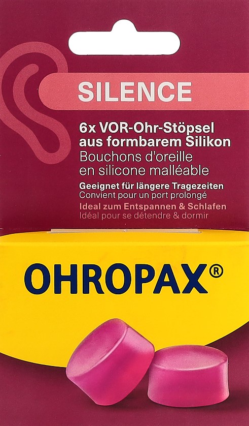 OHROPAX sourdines Silicon Silence 6 pce