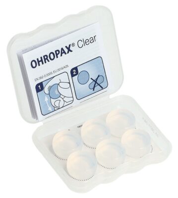 OHROPAX sourdines Silicon Clear 6 pce