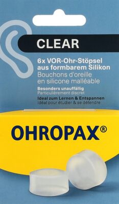 OHROPAX sourdines Silicon Clear 6 pce