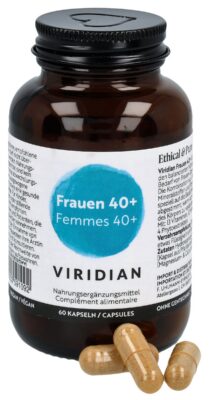 VIRIDIAN femmes 40+ multivit caps bte 60 pce