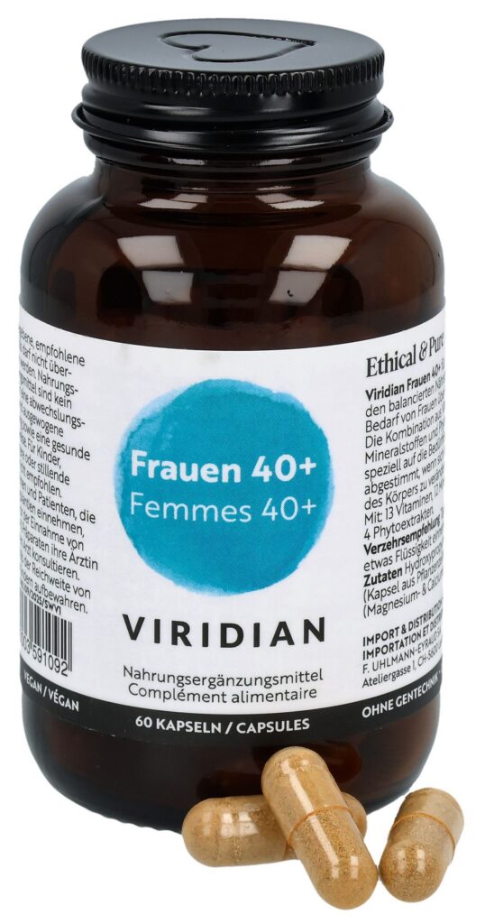 VIRIDIAN femmes 40+ multivit caps bte 60 pce