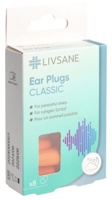 LIVSANE bouchons d'oreille classique 8 pce