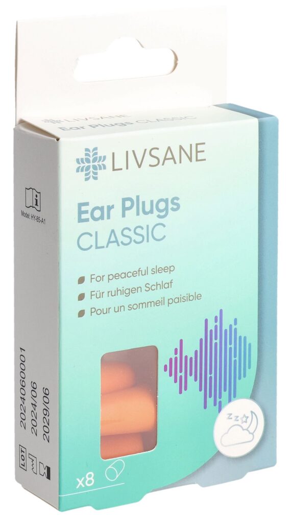 LIVSANE bouchons d'oreille classique 8 pce