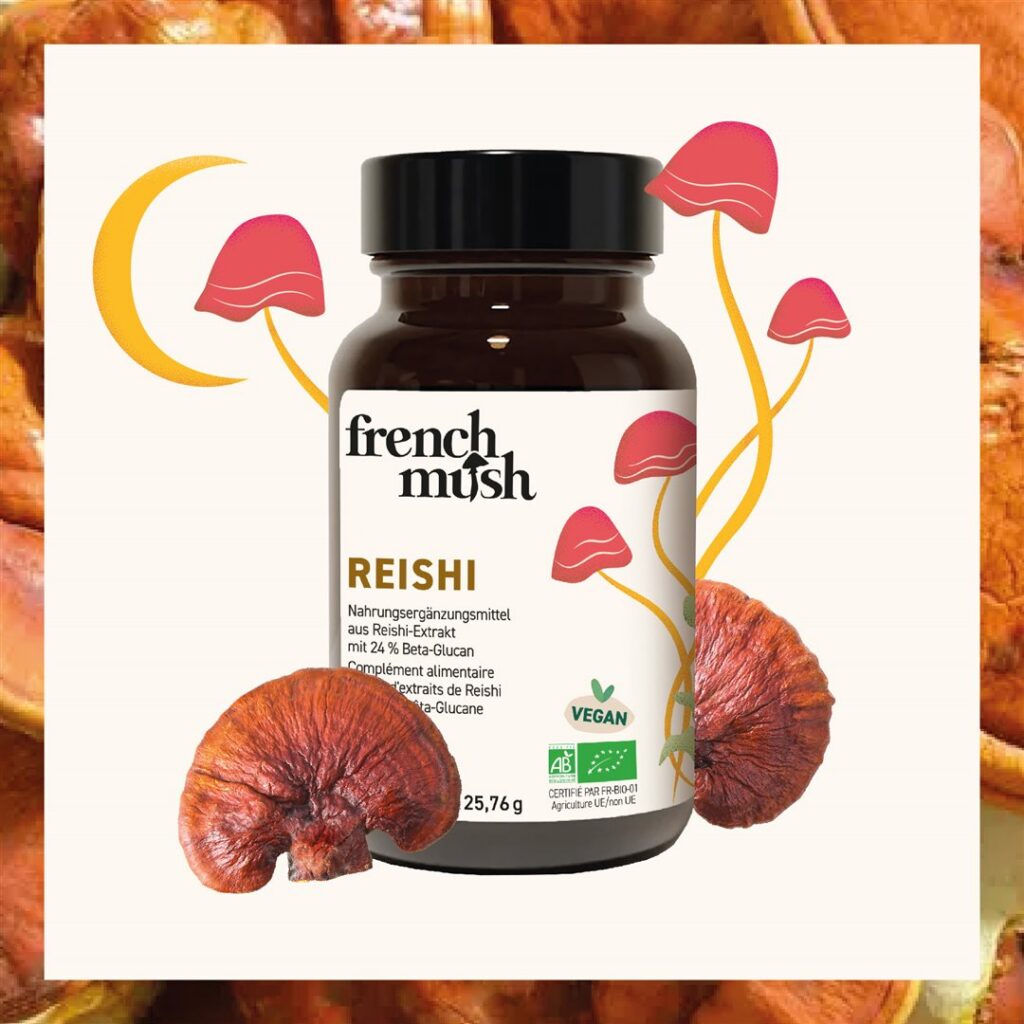 FRENCH MUSH reishi caps bte 56 pce