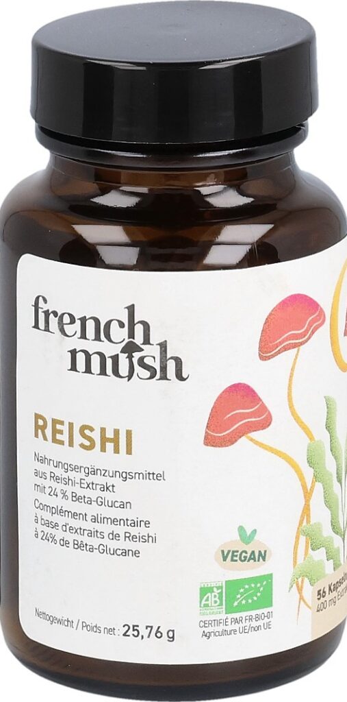 FRENCH MUSH reishi caps bte 56 pce