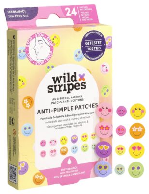 WILD STRIPES pans anti-boutons hu arbre thé 24 pce