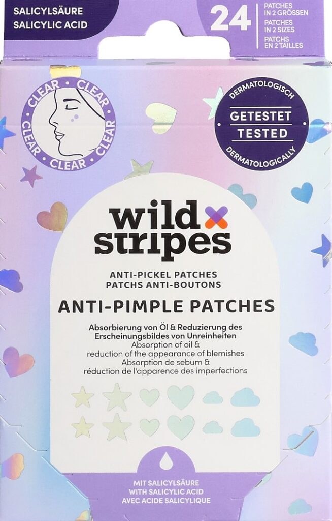 WILD STRIPES pans anti-boutons ac salicyl 24 pce