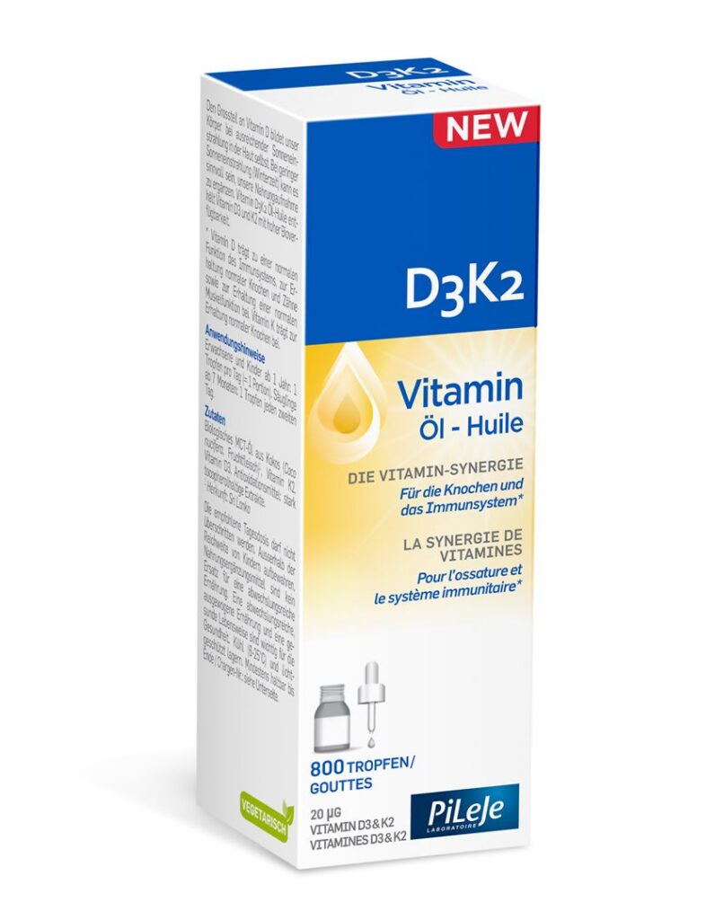 PILEJE D3K2 vitamine huile fl pip 20 ml