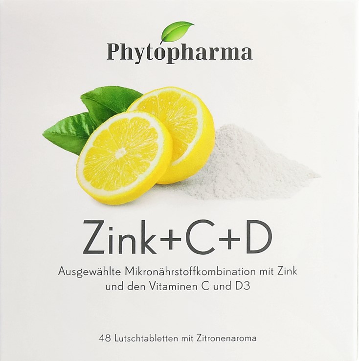 PHYTOPHARMA Zinc + C + D cpr sucer sach 48 pce