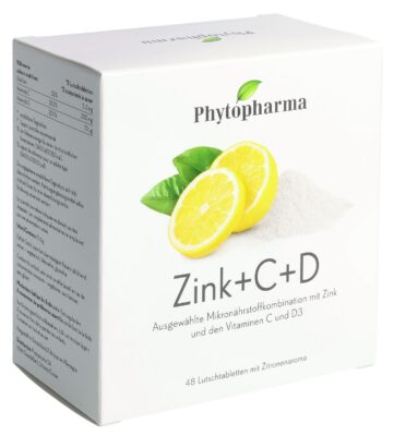 PHYTOPHARMA Zinc + C + D cpr sucer sach 48 pce